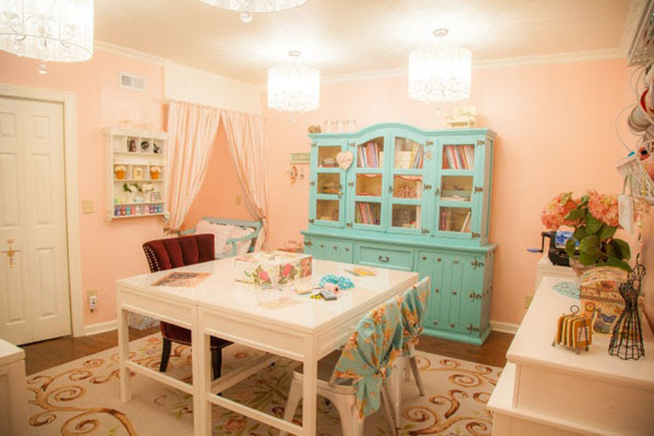 Next up is a diy chicken wire frame used to hold crafting tools. Craftaholics Anonymous Craft Room Tour With Lather And Lotions