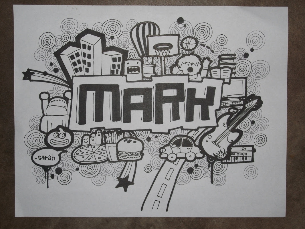 Images Doodle Art Name Plate Designs For Drawing Book Easy