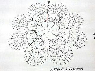 綺麗な花 編み図 立体 最高の花の画像
