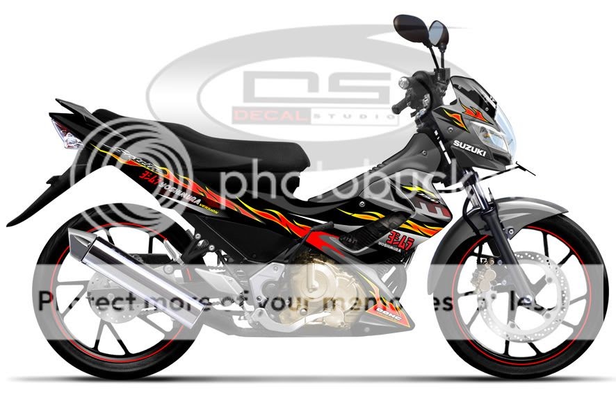 Gambar variasi striping satria fu  Oto Trendz