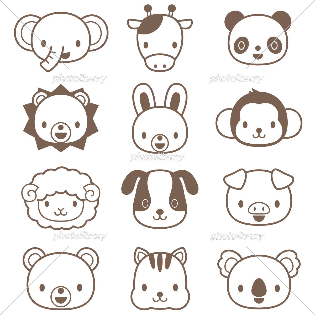 Muryojpsipyztzb 可愛い 動物 イラスト 簡単 動物 簡単 かわいい 可愛い イラスト