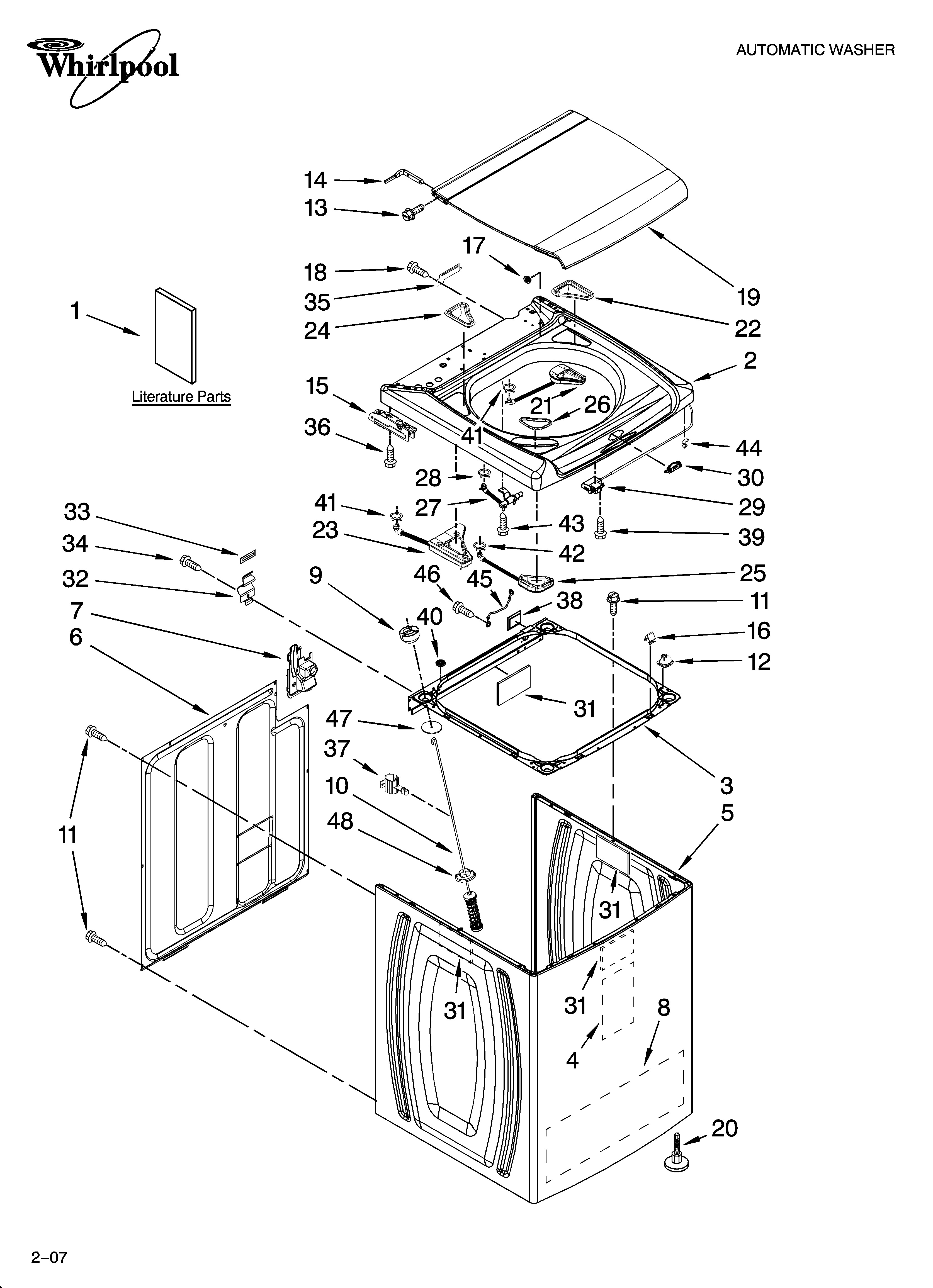 Whirlpool cabrio washer wiring diagram