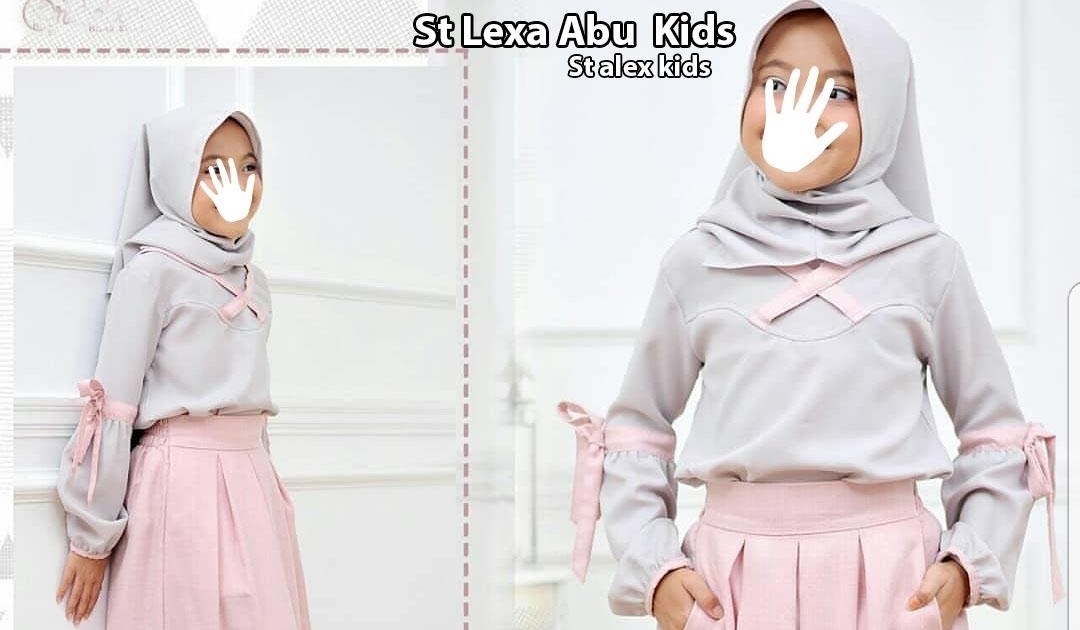  Baju  Muslim Anak  Perempuan  Umur  10  12  Tahun  Hijab Salwa