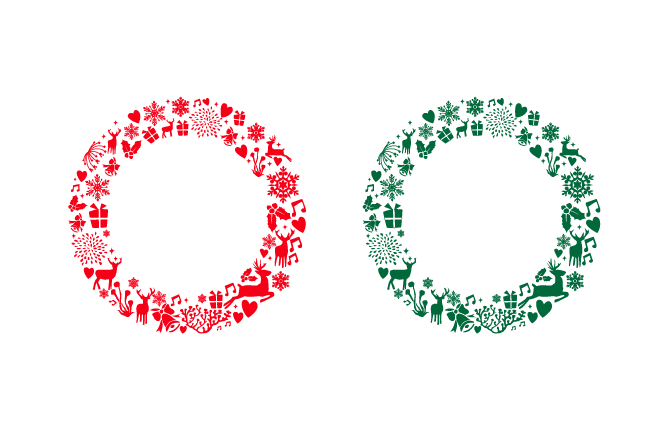 驚くばかりクリスマス リース イラスト フリー すべての動物画像