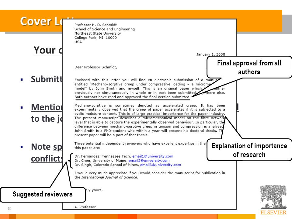Cover Letter Elsevier - CVSEVENTH