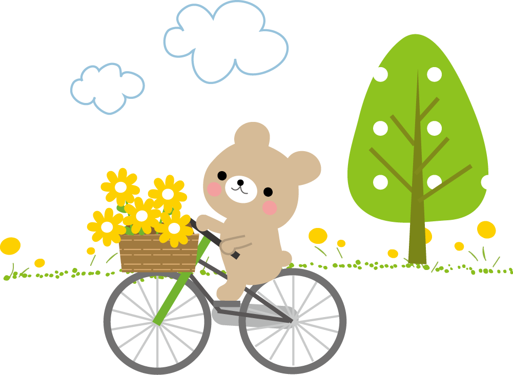 無料イラスト画像 新着子ども かわいい 自転車 イラスト
