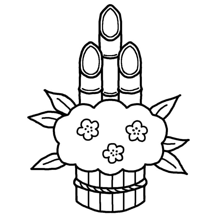 動物画像無料 ロイヤリティフリー正月 イラスト 白黒