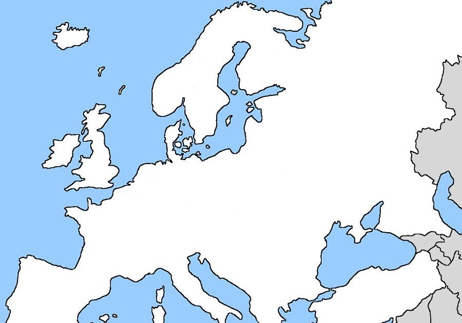 Map Of Europe Unmarked - 88 World Maps