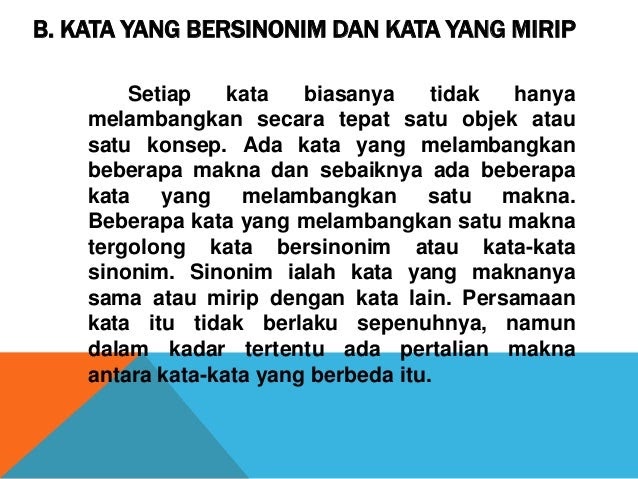 Contoh Kata Yang Termasuk Homofon - Fontoh