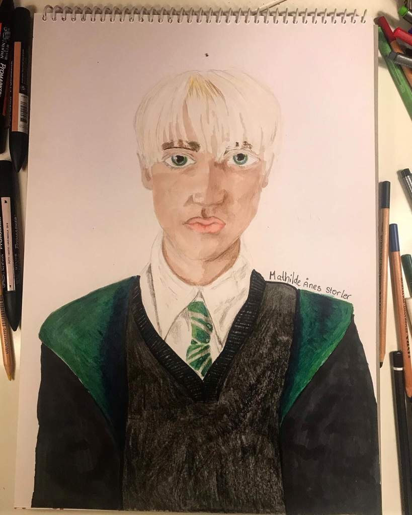 At last post, there was many people who wanted me to draw draco malfoy. Draco Malfoy Drawing Art Amino