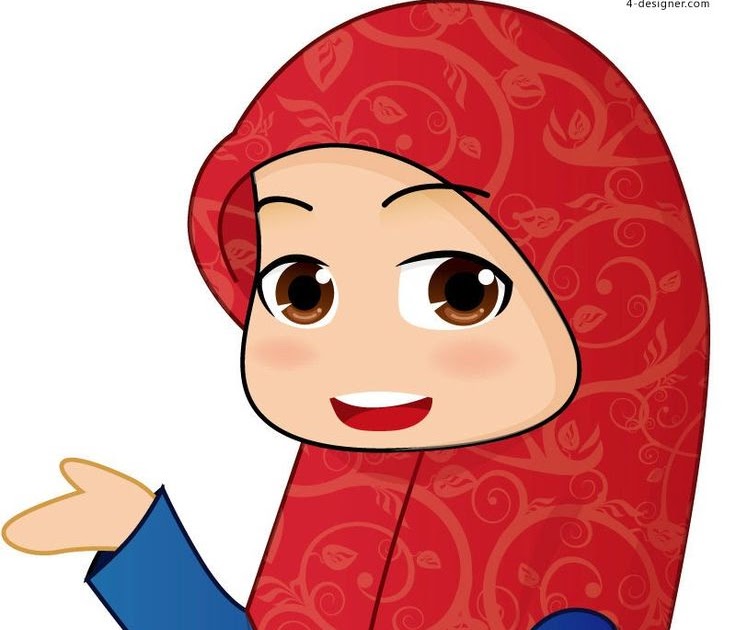 Top Gambar Kartun Anak Muslim Vector