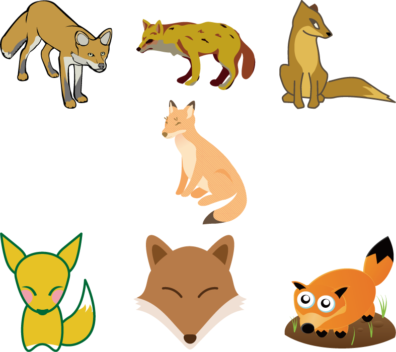 かわいい 狐 イラスト 簡単 Pixajofor