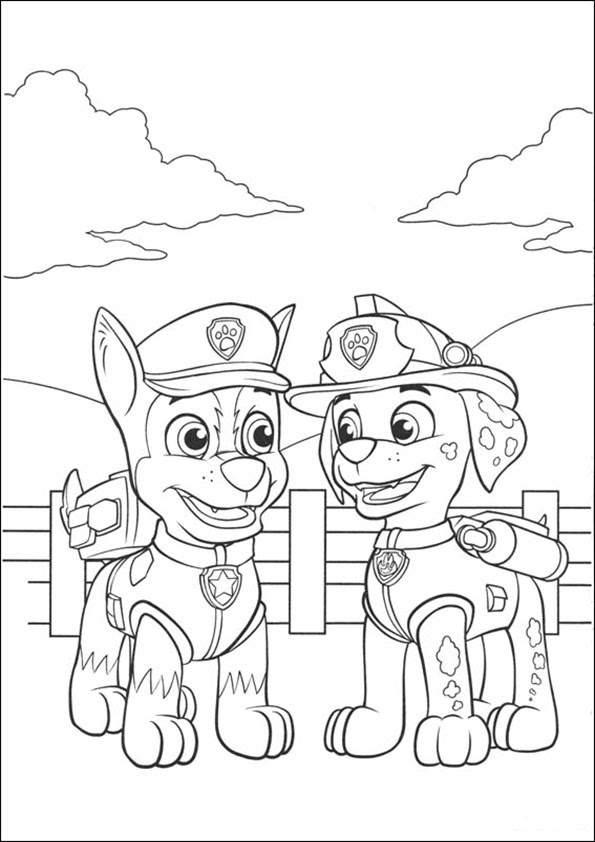 Paw patrol malvorlagen zum ausmalen für kinder. Paw Patro 6 Ausmalbilder Gratis