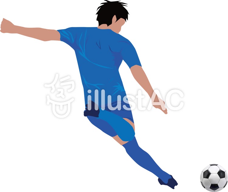 かっこいい サッカー シュート イラスト 後ろ姿 Jppngmuryo38bie