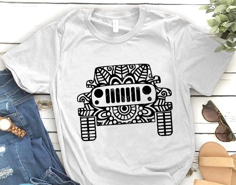 Download Mandala Jeep Svg Printable - SVG Layered