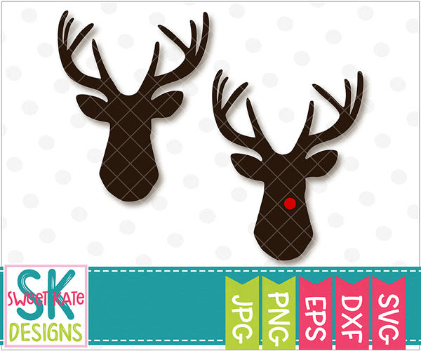 Download Deer Head Svg Dxf Eps Png Jpg Sweet Kate Designs