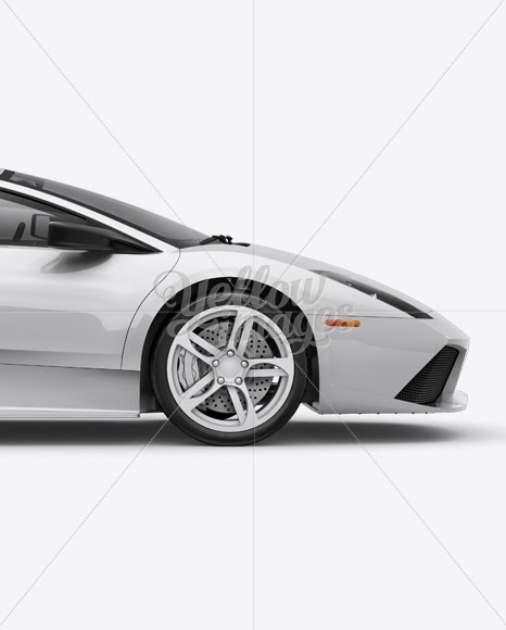 Download Download Lamborghini Murciélago Mockup Right Side View PSD