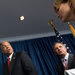 Jeh Johnson, the Secretary of Homeland Security, left, and Paul J. Fishman, United States Attorney for the District of New Jersey, center, after a news conference in Newark on Tuesday.