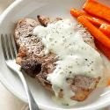 Pork Chops with Blue Cheese Sauce