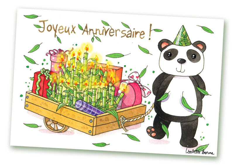 Carte Anniversaire Gratuite Panda Sharolyn Raelenet