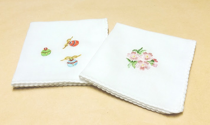 人気のファッショントレンド 最新ガーゼ ハンカチ 刺繍