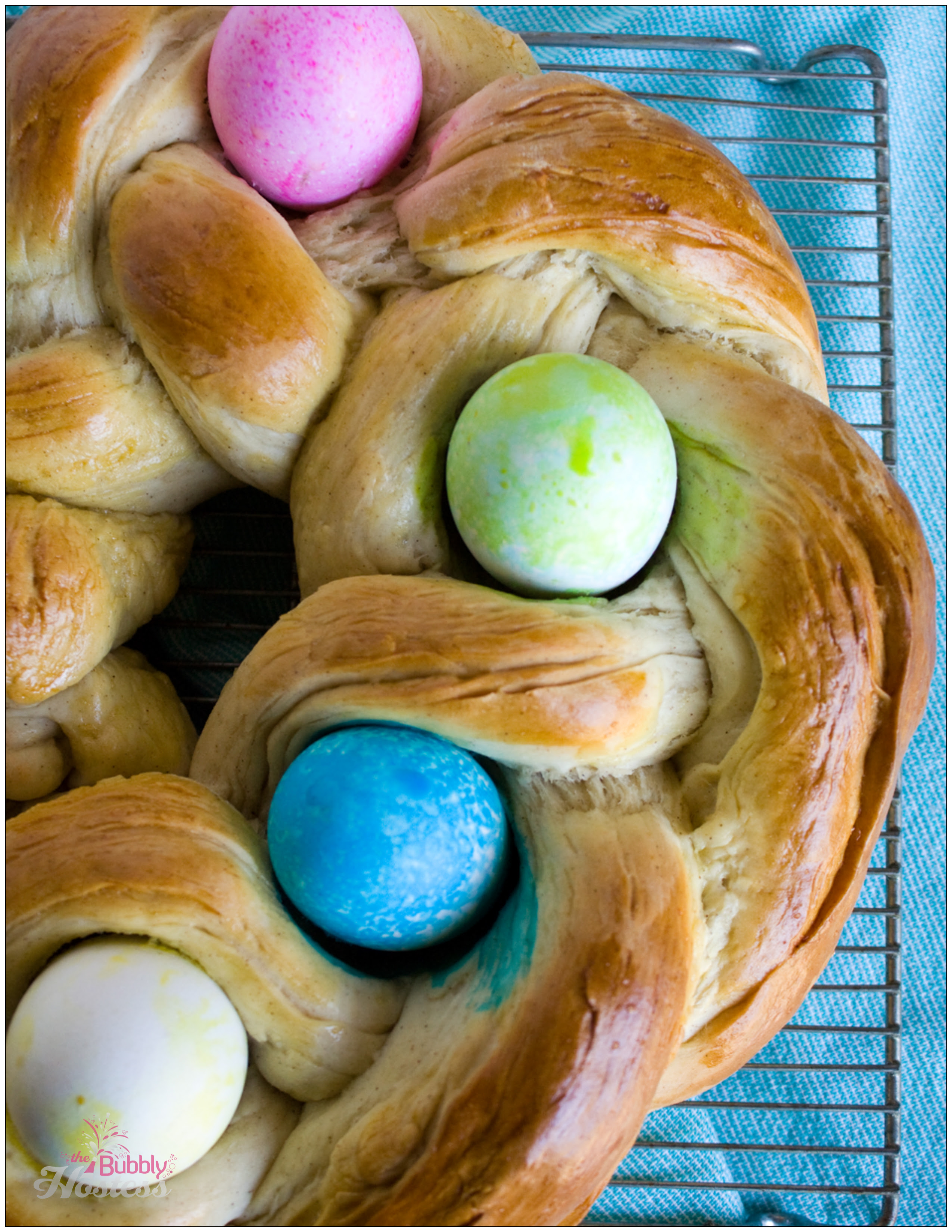 This easter bread is easier to make than it looks and it's the perfect addition to easter supper! Sicilian Easter Ring The Bubbly Hostess