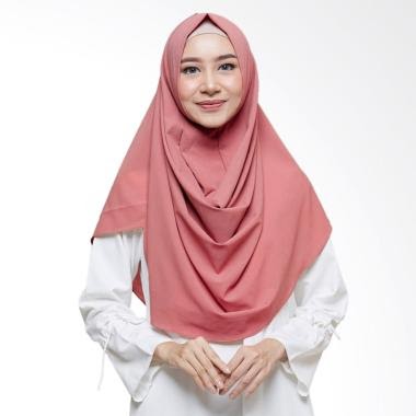  Jilbab  Instan Warna  Dusty  Pink Hijab Casual