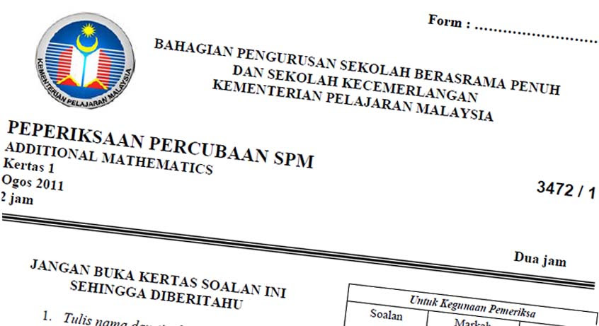 Soalan spot dan ramalan kimia spm 2015. Koleksi Kertas Peperiksaan Percubaan Spm 2016 Cikgujep
