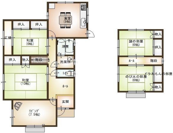 Japhouse ドラえもん 家 間取り図