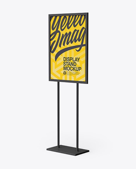 Download A1 Display Stand PSD Mockup Half Side View