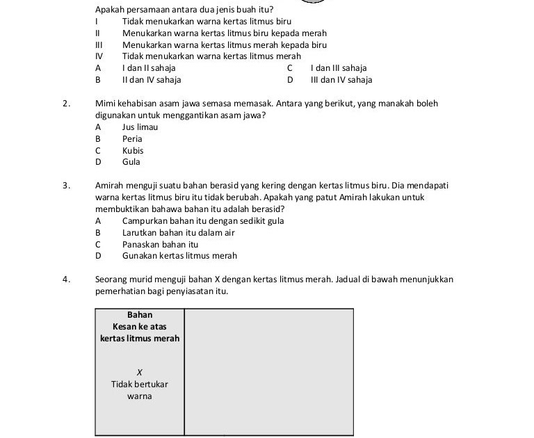 Soalan Sains Tahun 4 Sifat Bahan - Tower Spa