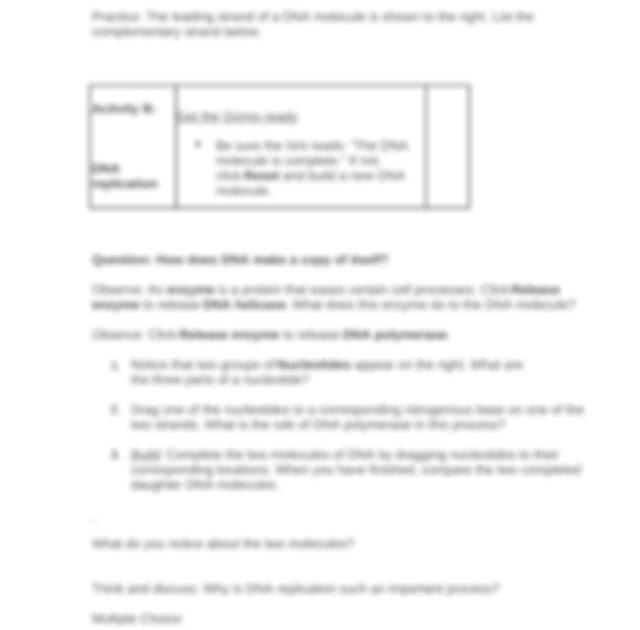 Building Dna Gizmo Answer Key Page 3 - Blog Feed - Page 2 ...