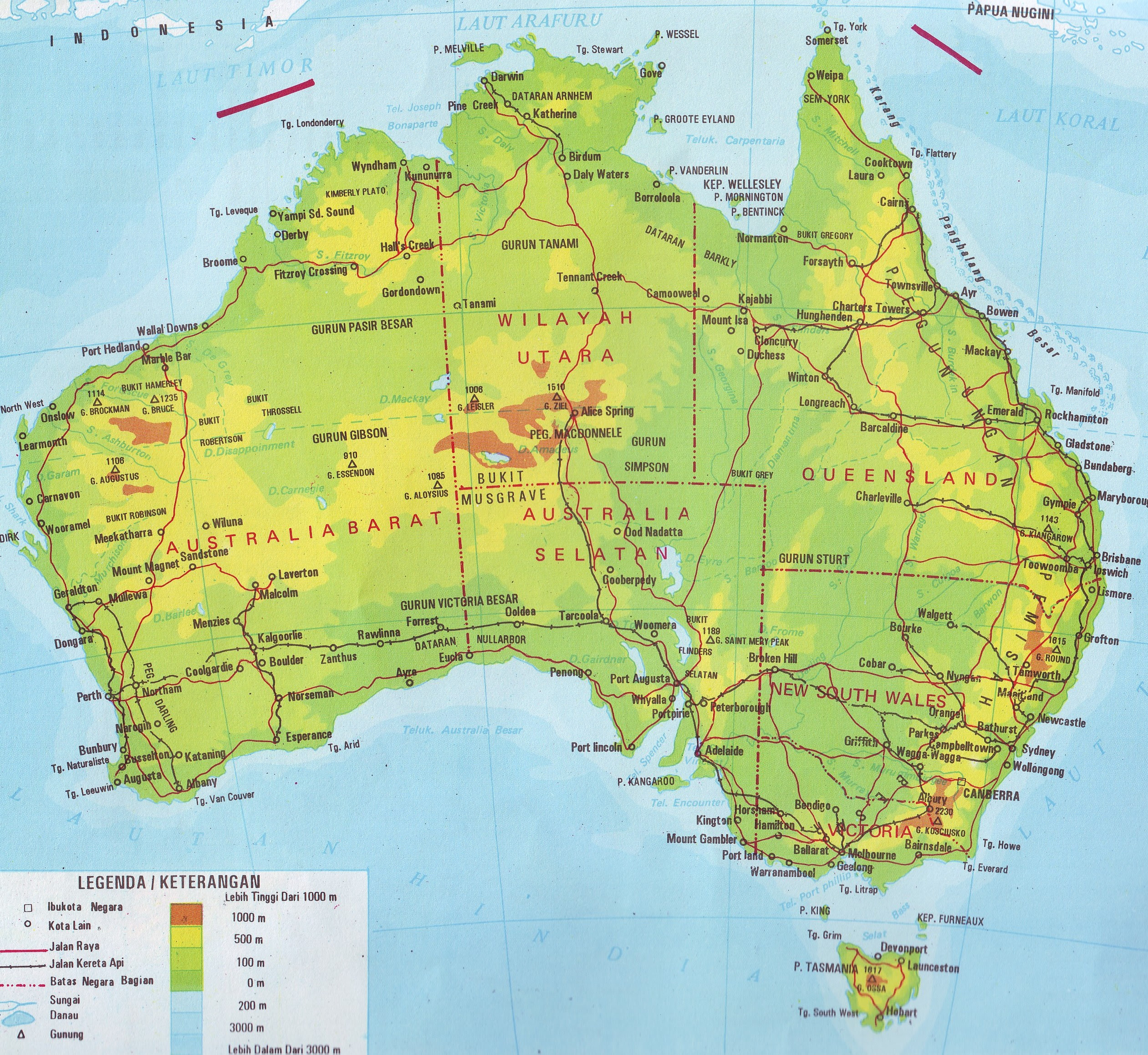 Pin Peta Benua Australia on Pinterest - Peta Indonesia Full HD