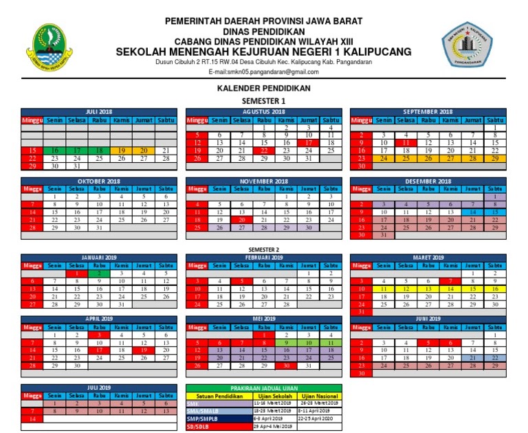  Kalender  Pendidikan Smk 2021 Jawa  Barat Terkait Pendidikan