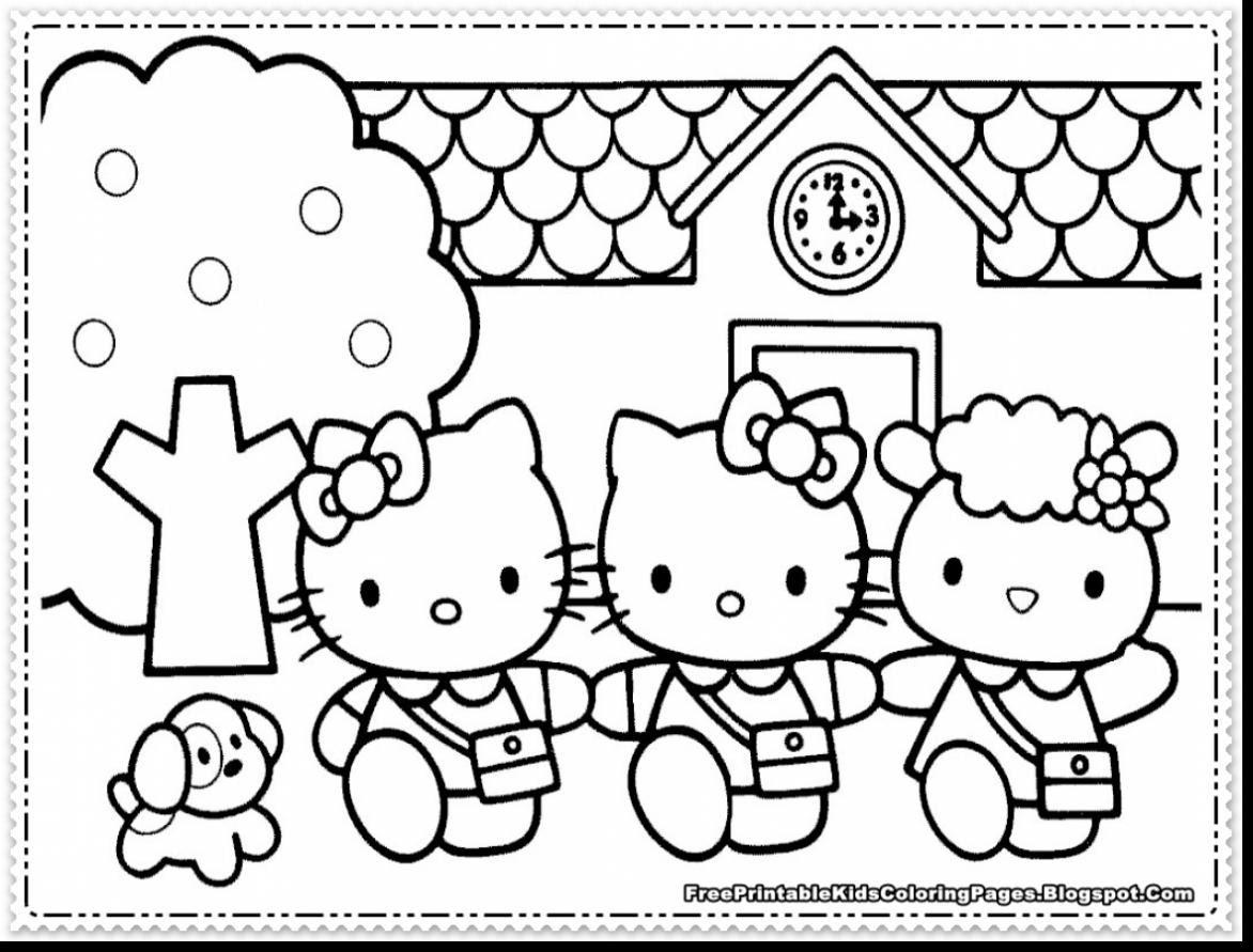 Also on birthday hello kitty coloring pages are mostly liked by all the kids for their cakes. Hello Kitty Coloring Pages Pdf At Getdrawings Free Download