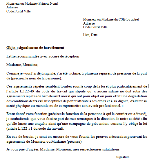 Le harcèlement moral au travail se définit comme tout conduite abusive (geste, parole, comportement, attitude) qui porte cela ne s'est pas du tout passé ainsi : Le Harcelement Moral Au Travail Par Jem Consulting En Alsace