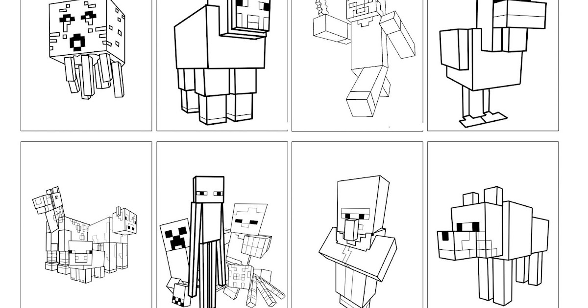 ほとんどのダウンロード マイクラ 塗り絵 Fuutou Sozai