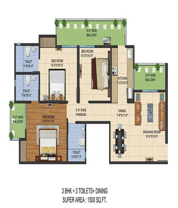 There are also plans that are small all around for those who are simply looking for less square footage. 44 1500 Sq Ft House Plan With Garden
