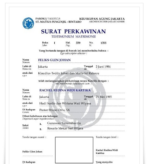 Contoh Surat Pernyataan Cerai - Job Seeker