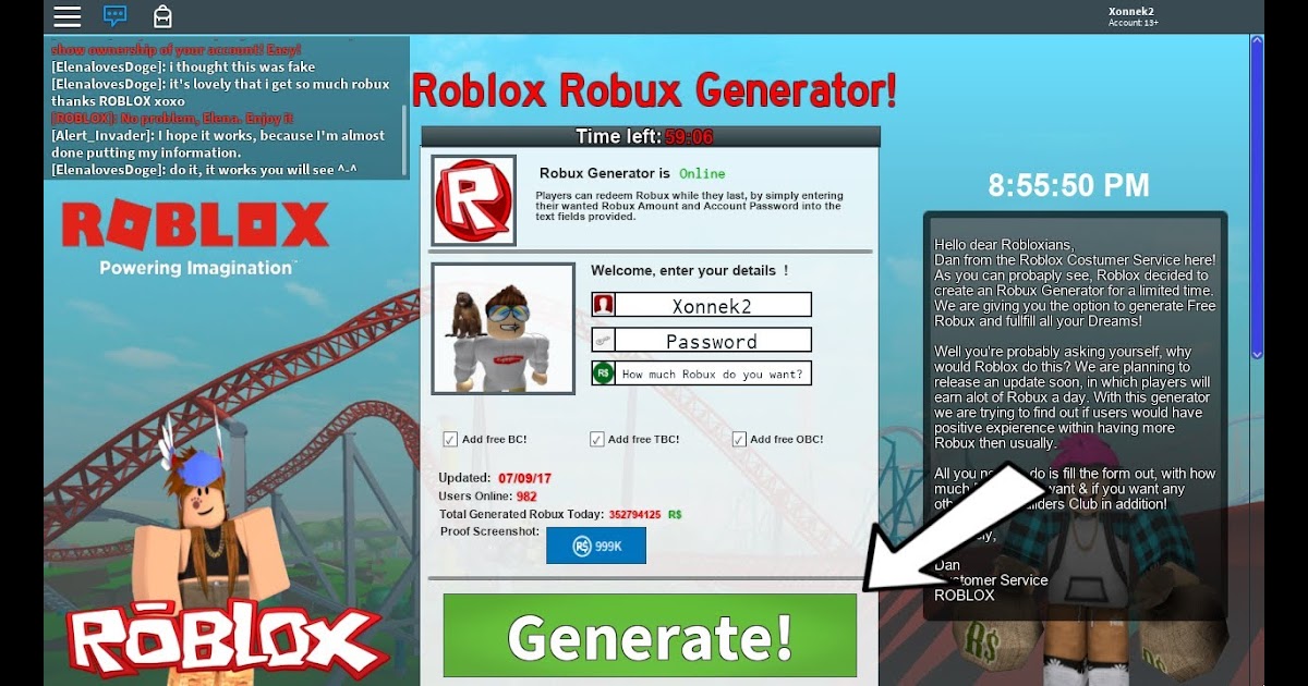 Free Obcbc Accountrobux Give Away Home Facebook Free Robux Hack Tool No Survey - how much robux does bc give you overall