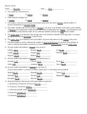 27 Atomic Structure Review Worksheet Answer Key ...