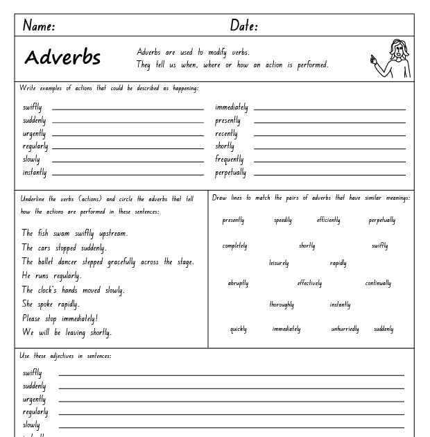 adverb of time exercise for class 4 adverbs of degree worksheet for