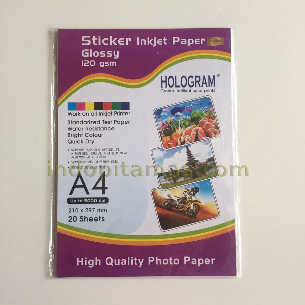  Kertas  Stiker  Photo Sticker A4  Paper Glossy Galaxy Stiker 