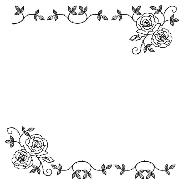 最も好ましい 薔薇 白黒 イラスト 薔薇 イラスト 白黒 無料 Lasjpblogimg