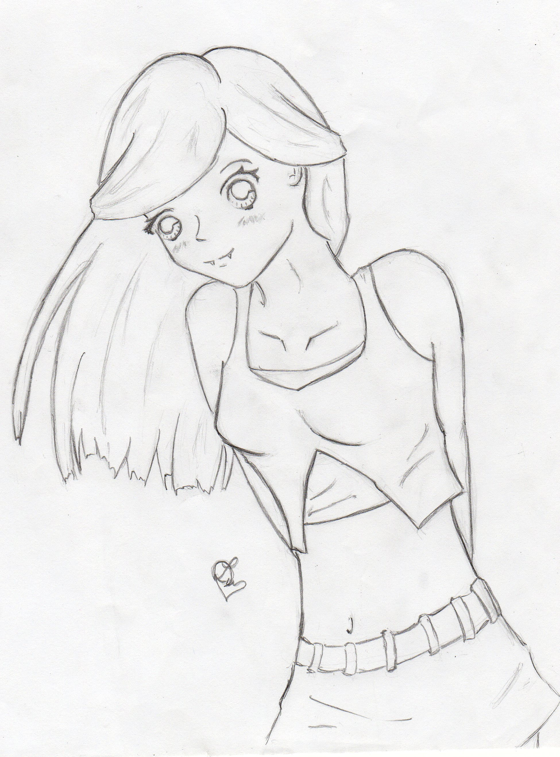 Images Of Easy To Draw Anime Characters Girls