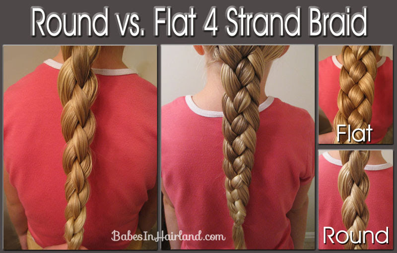 Learn how to braid a rope using 4 strands of yarn! Flat 4 Strand Braid Video Babes In Hairland