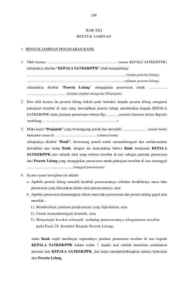 Contoh Surat Permohonan Jaminan Uang Muka - Surat 29
