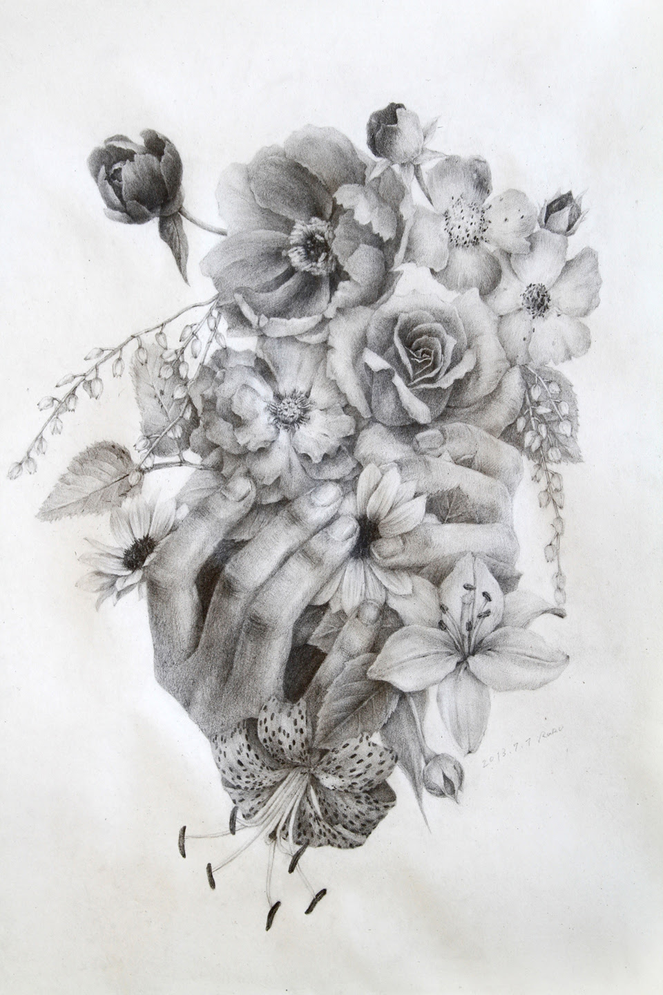 ロイヤリティフリーデッサン し やすい 花 最高の花の画像