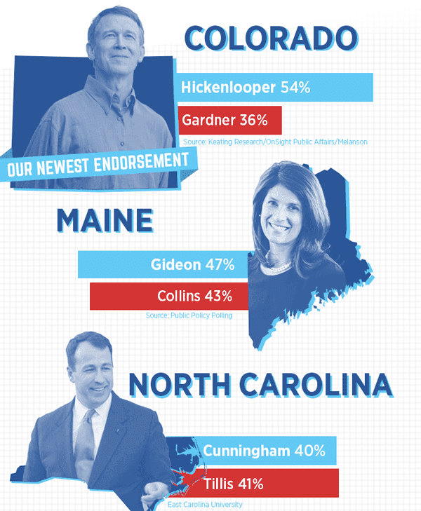 Colorado, Maine, North Carolina and Iowa.