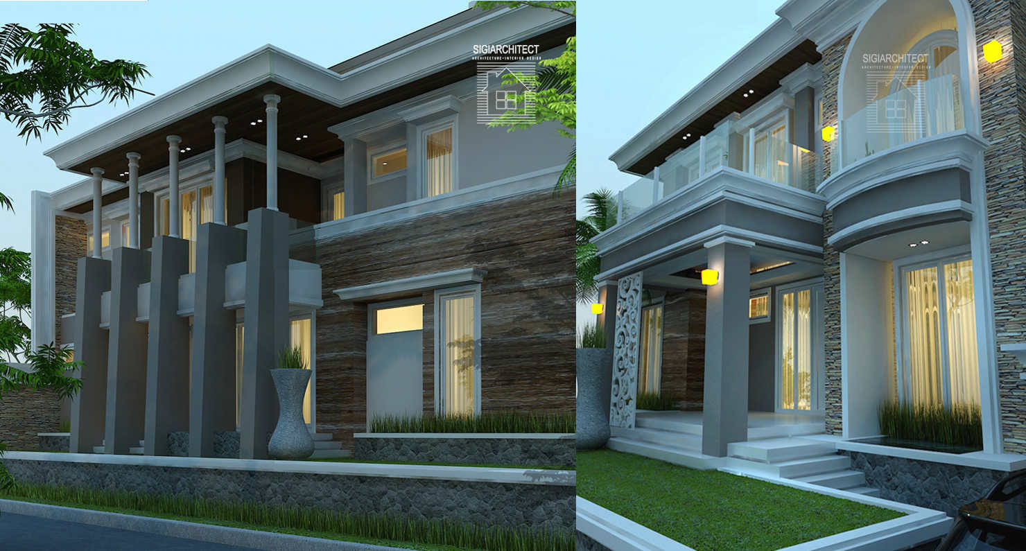 64 Desain  Rumah  Minimalis 2  Lantai  Dengan Balkon Desain  